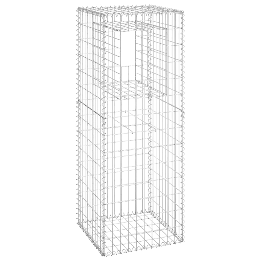 Gabionensäulen 2 Stk. 50x50x140 cm Eisen - Pazzar.ch