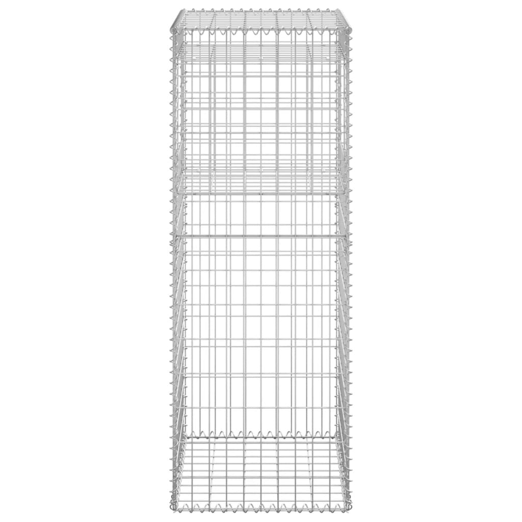 Gabionensäulen 2 Stk. 50x50x140 cm Eisen - Pazzar.ch