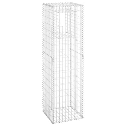Gabionensäulen 2 Stk. 50x50x180 cm Eisen - Pazzar.ch