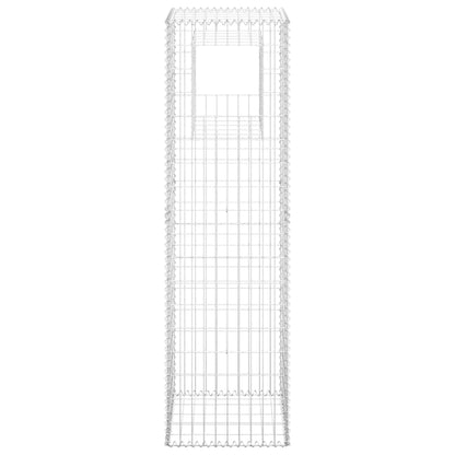 Gabionensäulen 2 Stk. 50x50x180 cm Eisen - Pazzar.ch