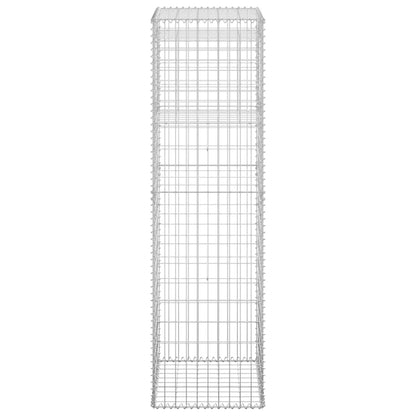 Gabionensäulen 2 Stk. 50x50x180 cm Eisen - Pazzar.ch