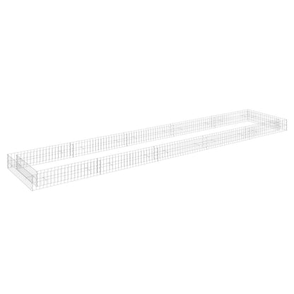 Gabionen-Hochbeet Verzinkter Stahl 500x100x20 cm - Pazzar.ch