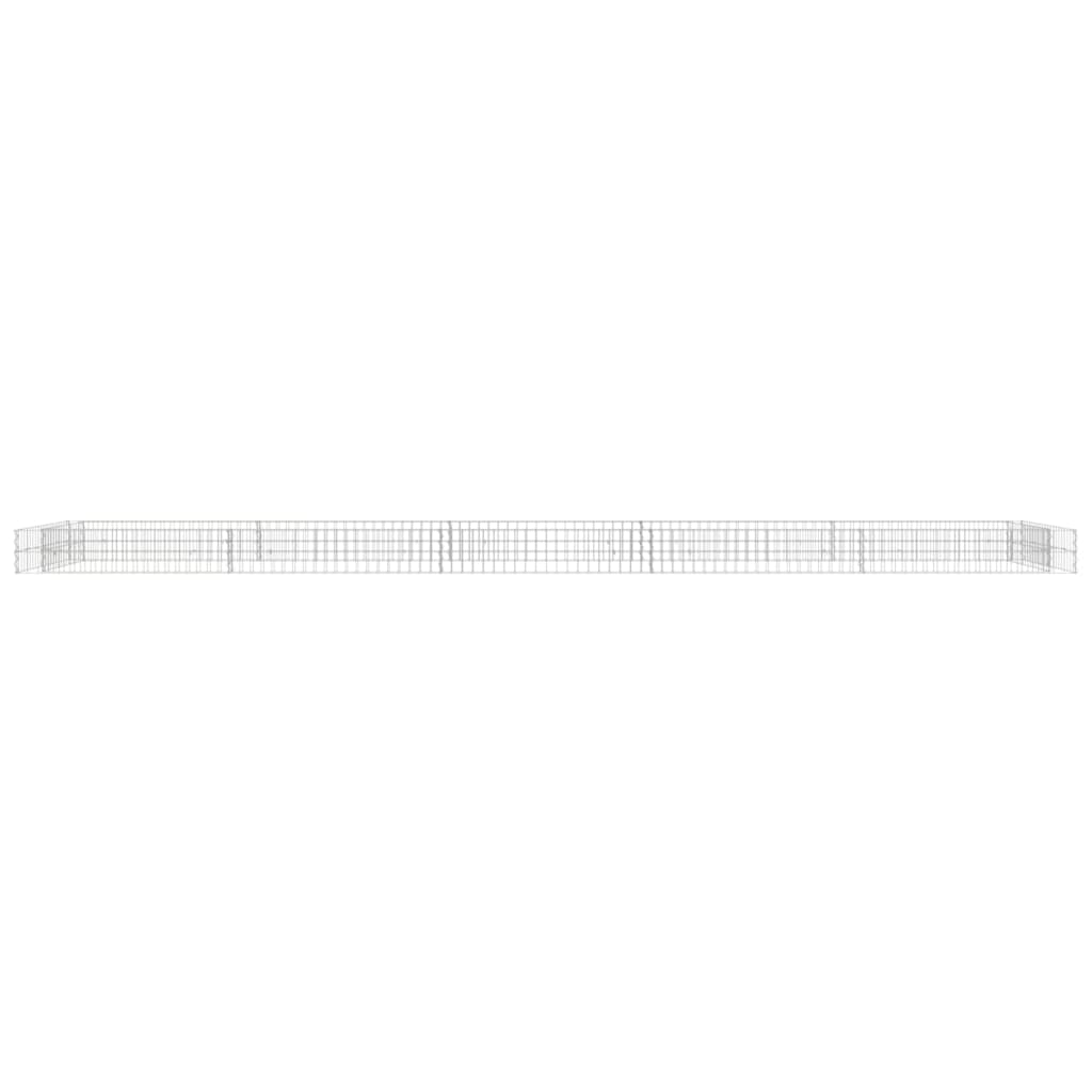 Gabionen-Hochbeet Verzinkter Stahl 500x100x20 cm