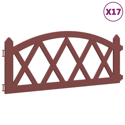 Rasenkanten 17 Stk. Rot 10 m PP - Pazzar.ch