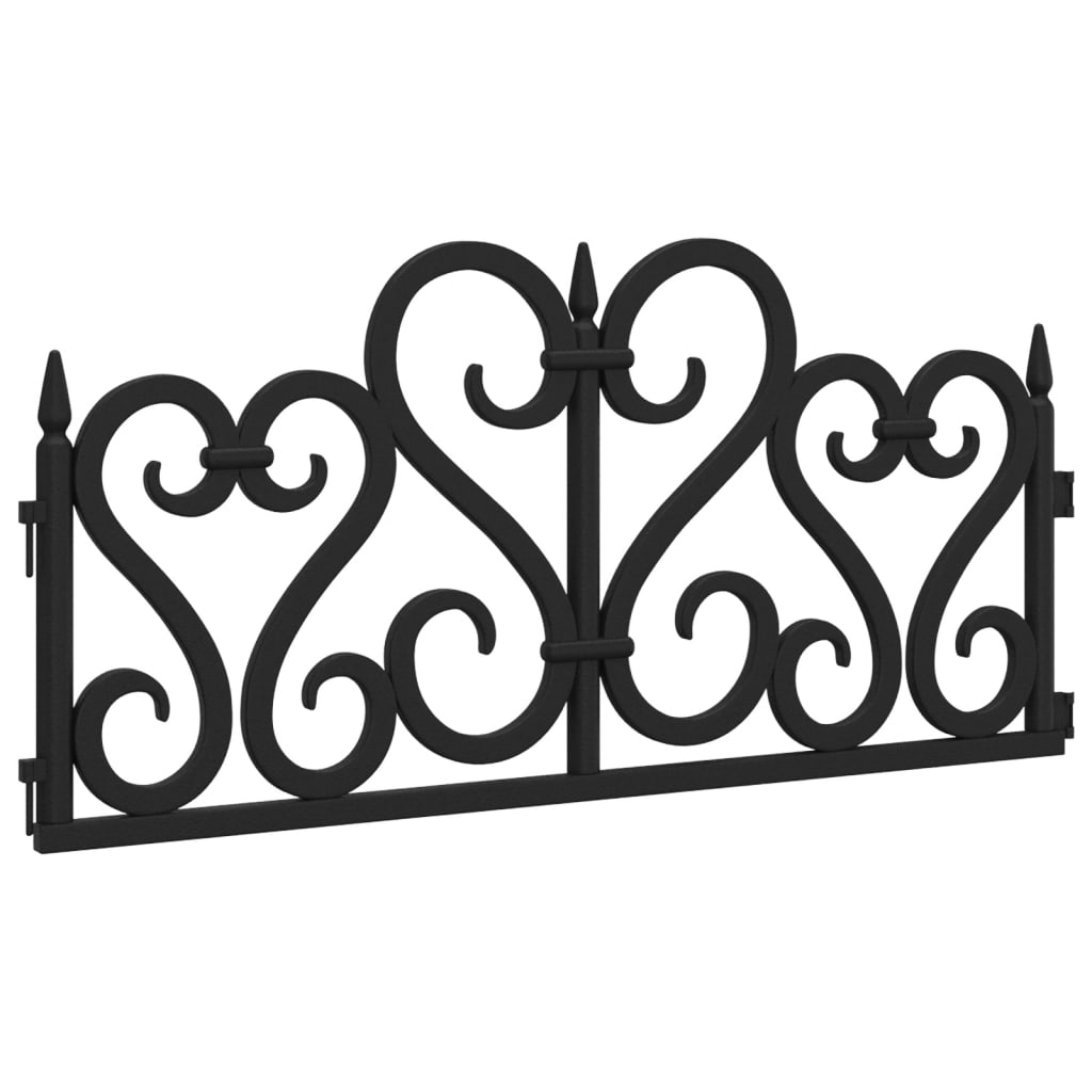 Rasenkanten 17 Stk. Schwarz 10 m PP - Pazzar.ch