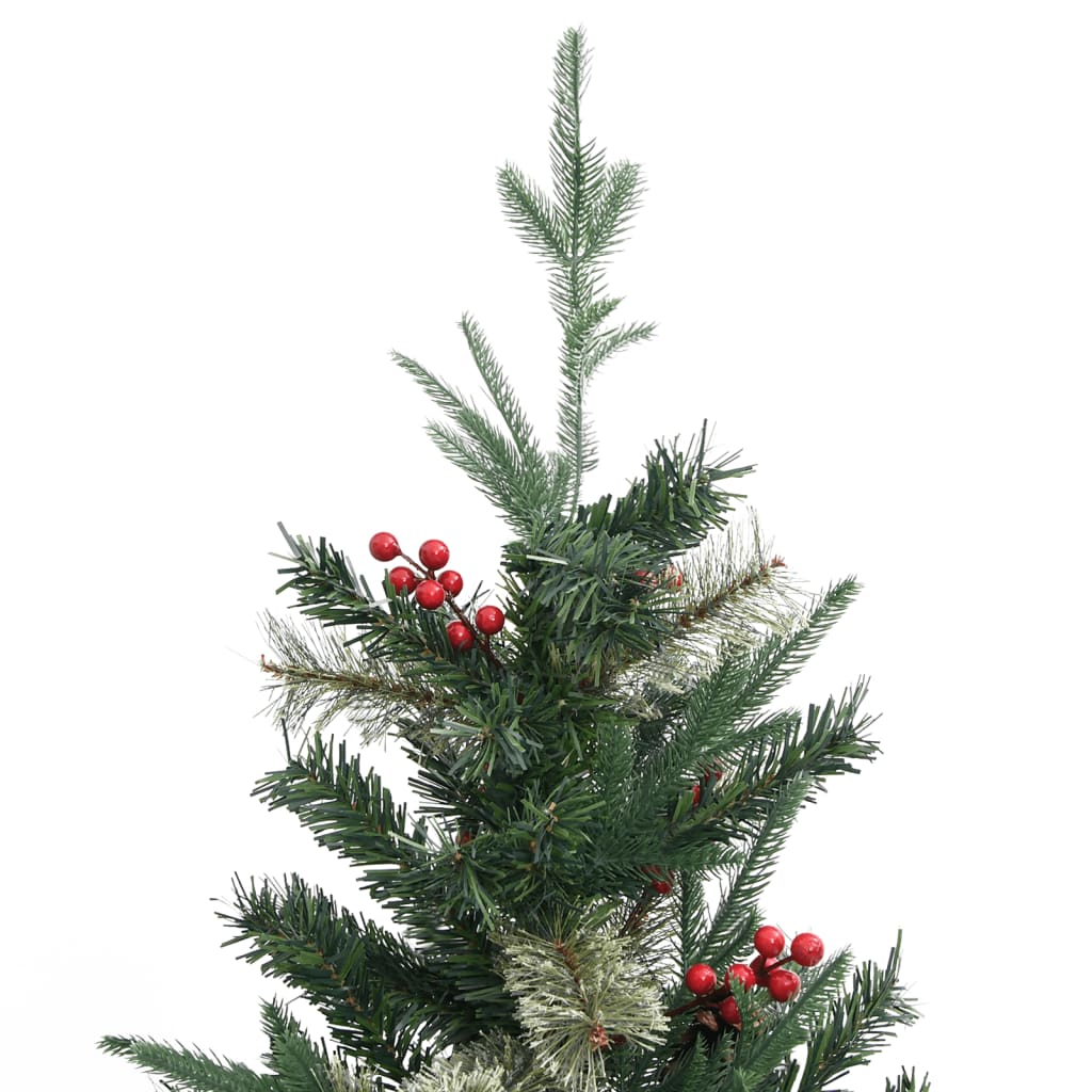 Weihnachtsbaum mit Zapfen Grün 225 cm PVC & PE - Pazzar.ch