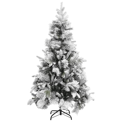 Weihnachtsbaum mit Zapfen Beschneit 195 cm PVC & PE - Pazzar.ch