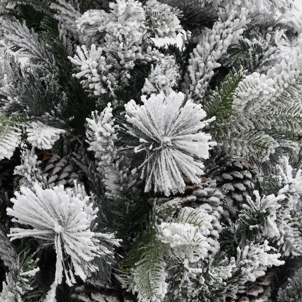 Weihnachtsbaum mit Zapfen Beschneit 195 cm PVC & PE - Pazzar.ch