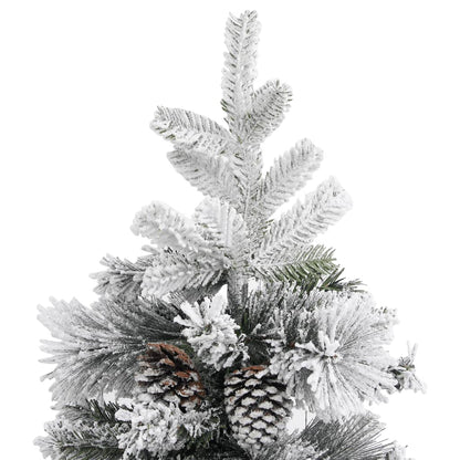 Weihnachtsbaum mit Zapfen Beschneit 225 cm PVC & PE - Pazzar.ch