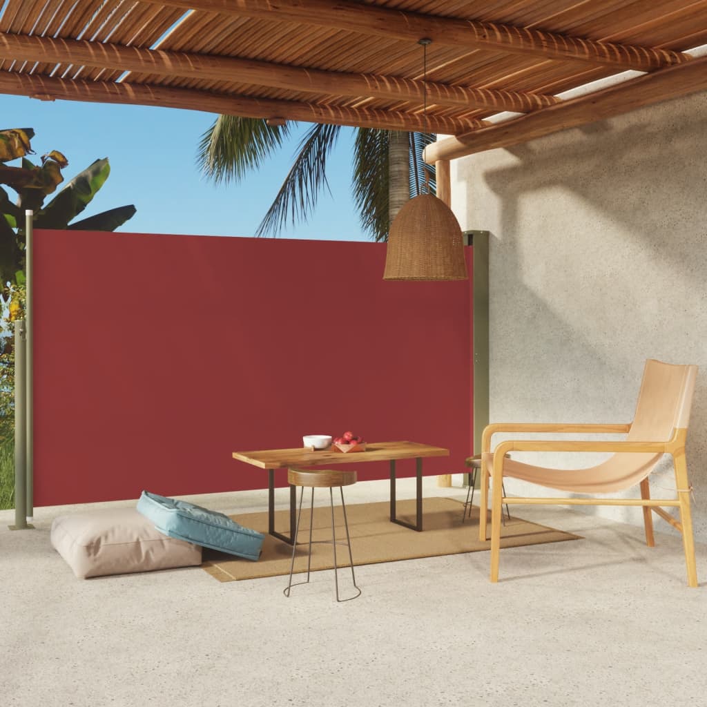 Seitenmarkise Ausziehbar 170x300 cm Rot - Pazzar.ch