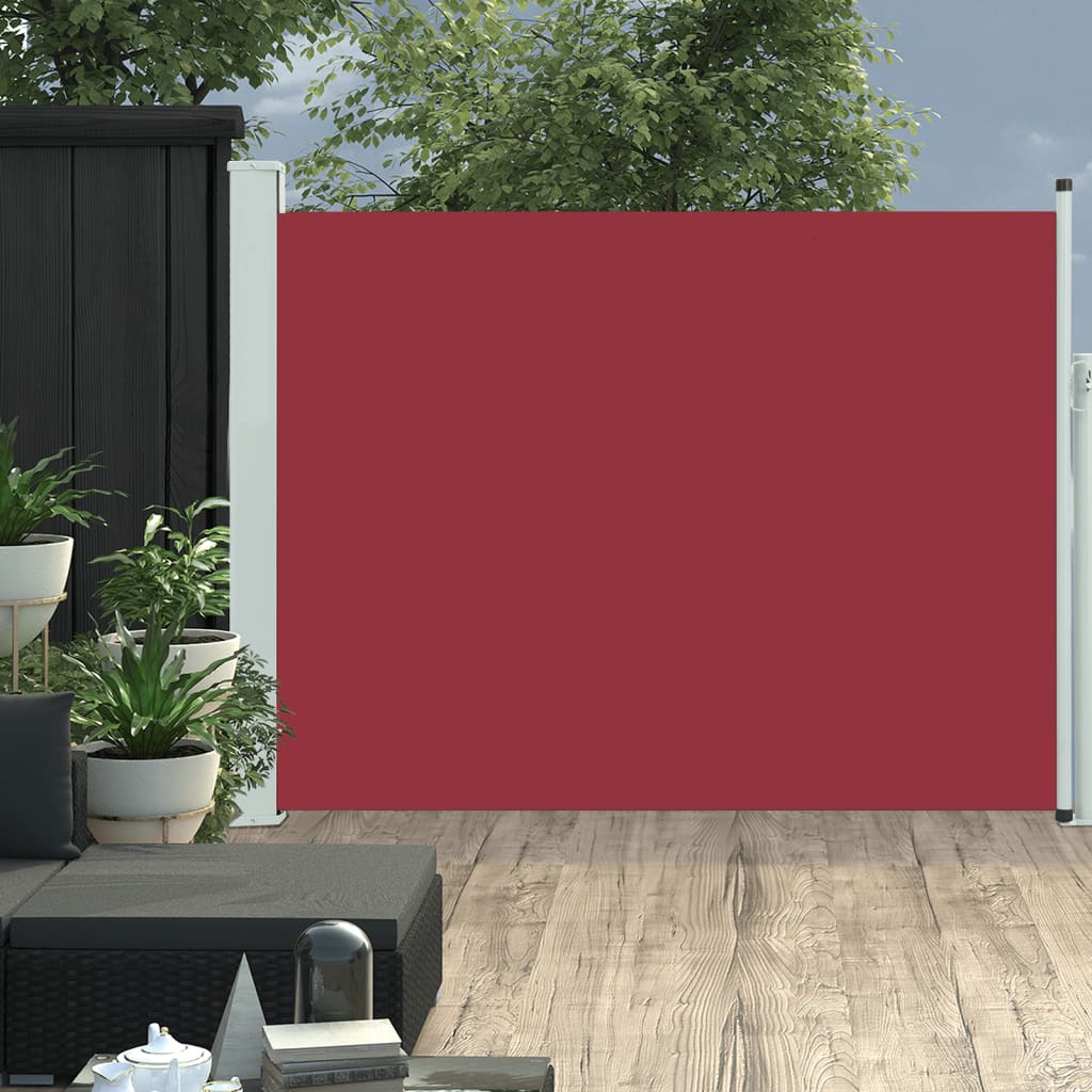 Seitenmarkise Ausziehbar 140x500 cm Rot - Pazzar.ch
