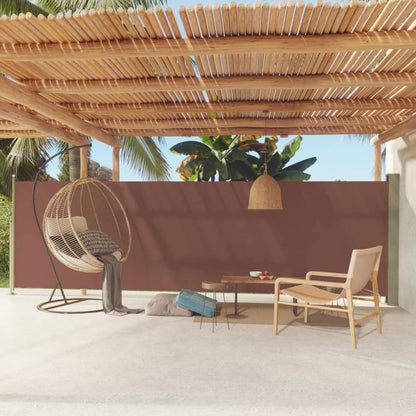 Seitenmarkise Ausziehbar 160x600 cm Braun - Pazzar.ch