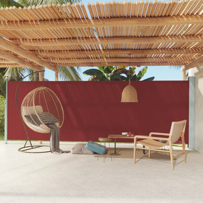 Seitenmarkise Ausziehbar 180x600 cm Rot - Pazzar.ch