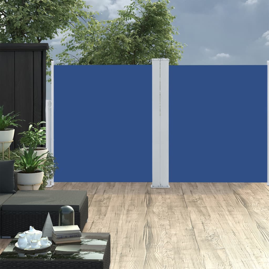 Seitenmarkise Ausziehbar Blau 140x600 cm - Pazzar.ch