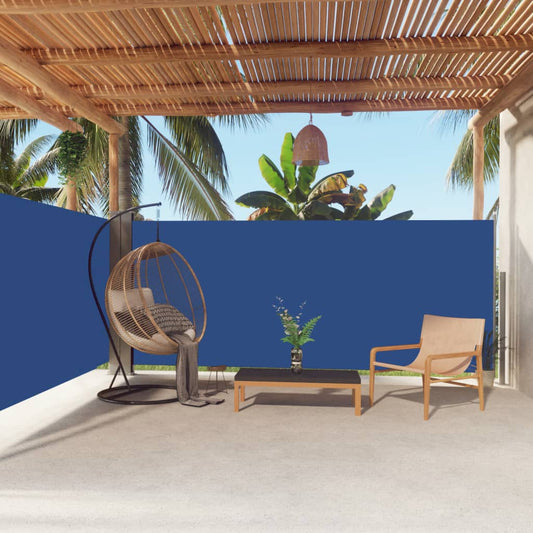 Seitenmarkise Ausziehbar Blau 160x600 cm - Pazzar.ch