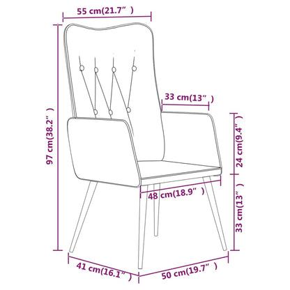 Ohrensessel Braun Canvas - Pazzar.ch