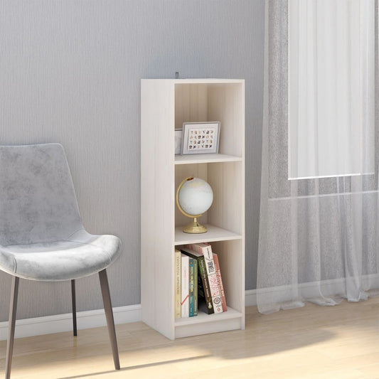 Bücherregal/Raumteiler Weiß 36x33x110 cm Massivholz Kiefer - Pazzar.ch