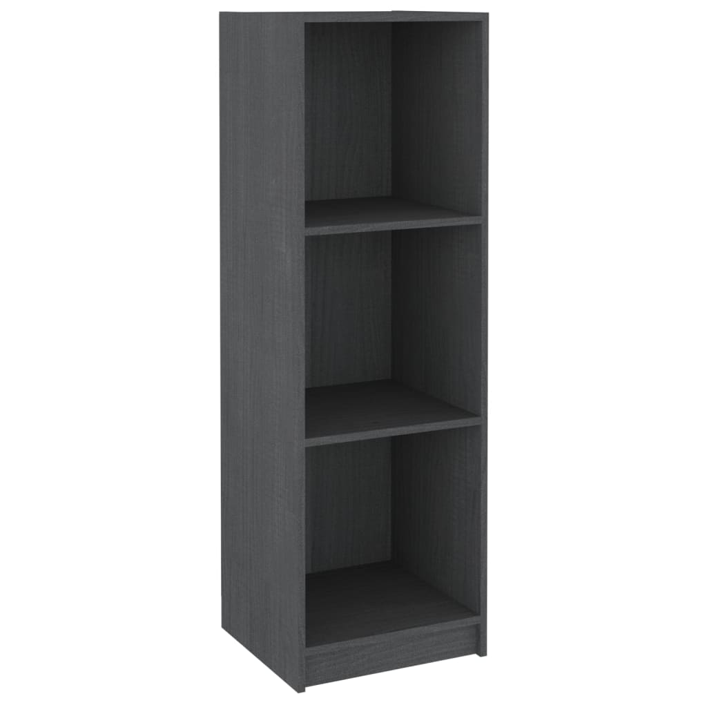 Bücherregal/Raumteiler Grau 36x33x110 cm Massivholz Kiefer - Pazzar.ch