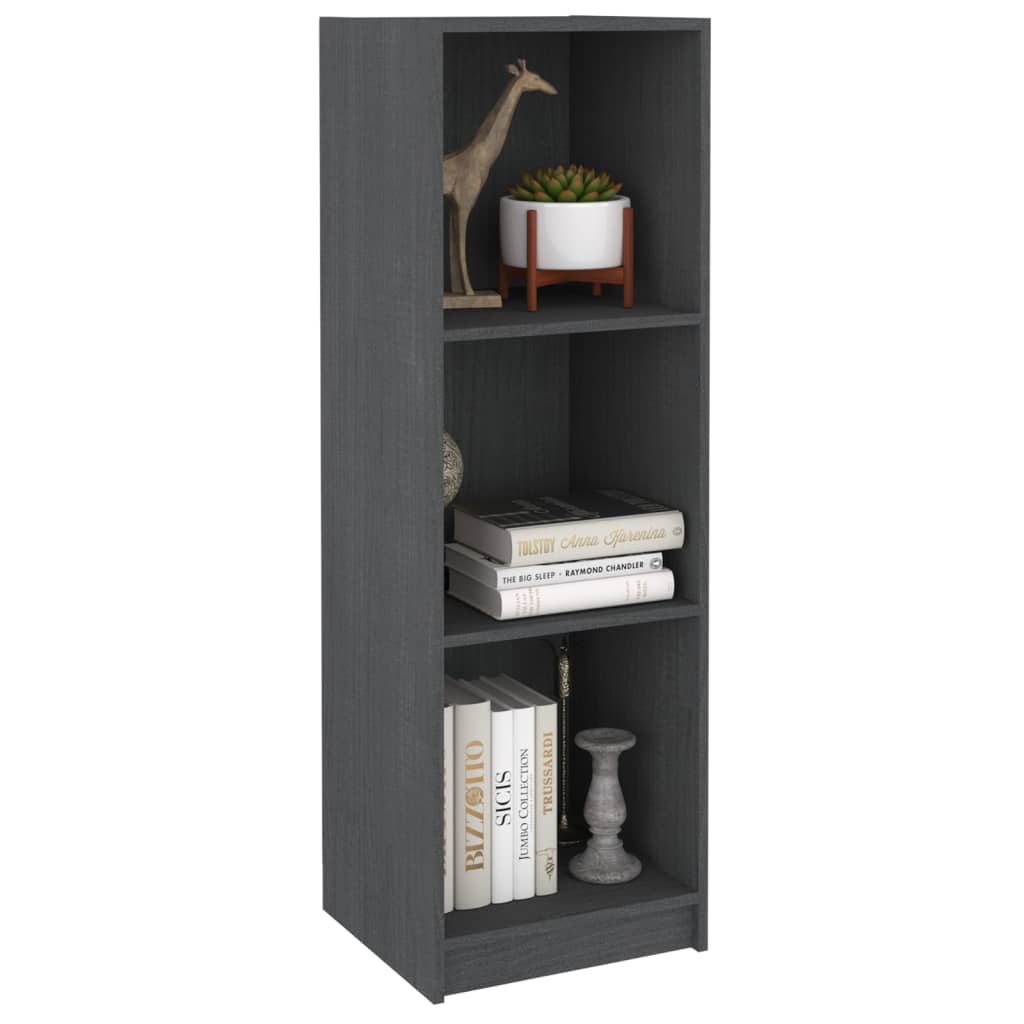 Bücherregal/Raumteiler Grau 36x33x110 cm Massivholz Kiefer - Pazzar.ch