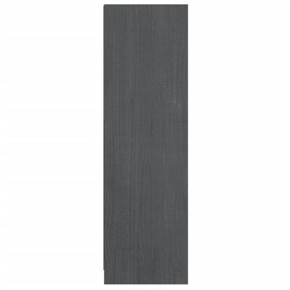 Bücherregal/Raumteiler Grau 36x33x110 cm Massivholz Kiefer - Pazzar.ch