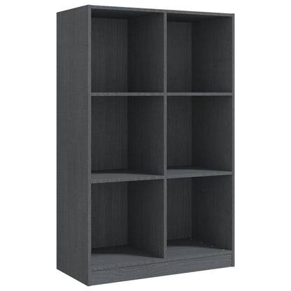 Bücherregal Grau 70x33x110 cm Massivholz Kiefer - Pazzar.ch