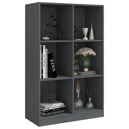 Bücherregal Grau 70x33x110 cm Massivholz Kiefer - Pazzar.ch