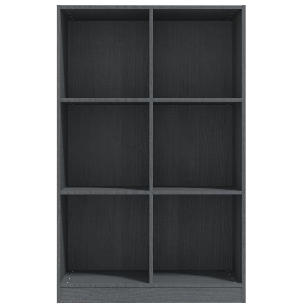 Bücherregal Grau 70x33x110 cm Massivholz Kiefer - Pazzar.ch