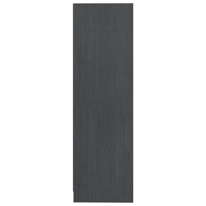Bücherregal Grau 70x33x110 cm Massivholz Kiefer - Pazzar.ch