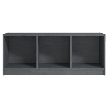 TV-Schrank Grau 104x33x41 cm Massivholz Kiefer - Pazzar.ch