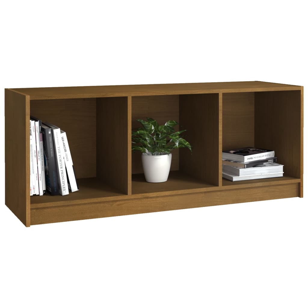 TV-Schrank Honigbraun 104x33x41 cm Massivholz Kiefer - Pazzar.ch