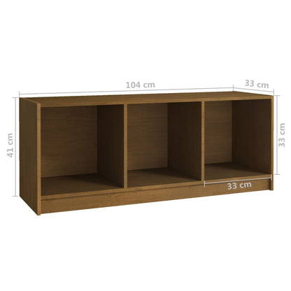TV-Schrank Honigbraun 104x33x41 cm Massivholz Kiefer - Pazzar.ch
