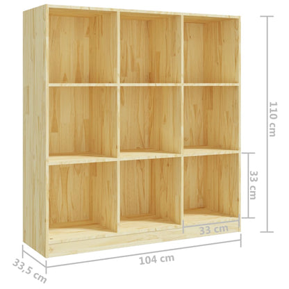Bücherregal/Raumteiler 104x33,5x110 cm Massivholz Kiefer - Pazzar.ch