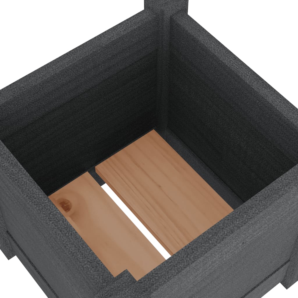 Pflanzkübel 2 Stk. Grau 31x31x31 cm Massivholz Kiefer - Pazzar.ch