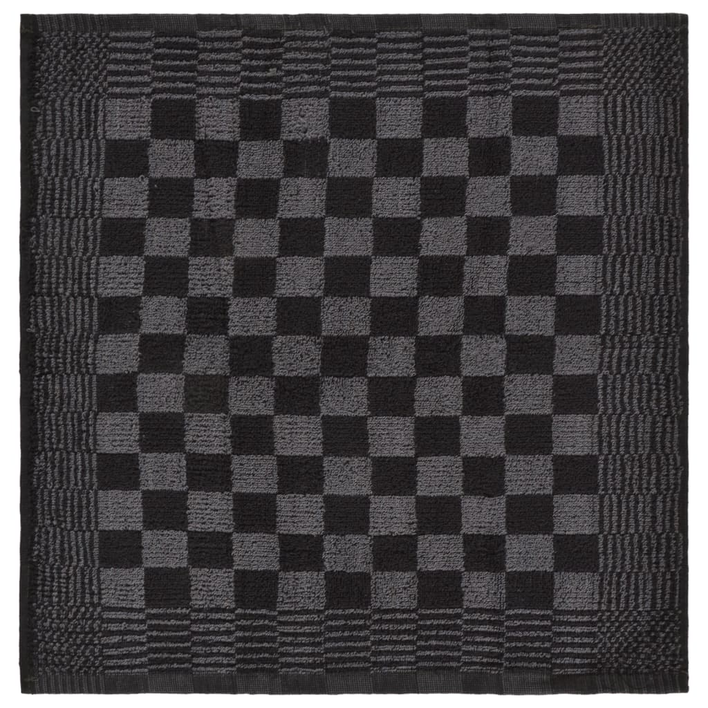 20-tlg. Handtuch-Set Schwarz und Grau Baumwolle - Pazzar.ch