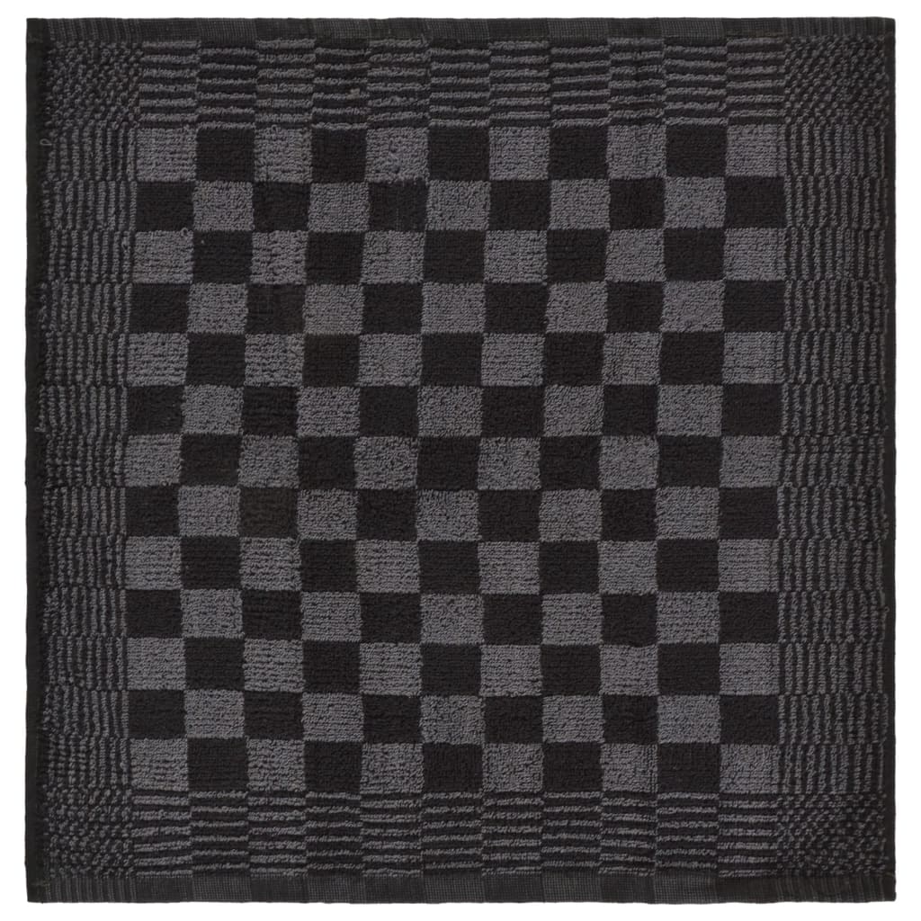 50-tlg. Handtuch-Set Schwarz und Grau Baumwolle - Pazzar.ch
