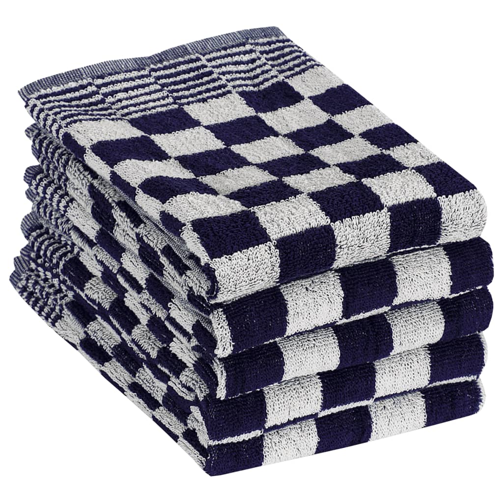 10-tlg. Handtuch-Set Blau und Weiß Baumwolle - Pazzar.ch