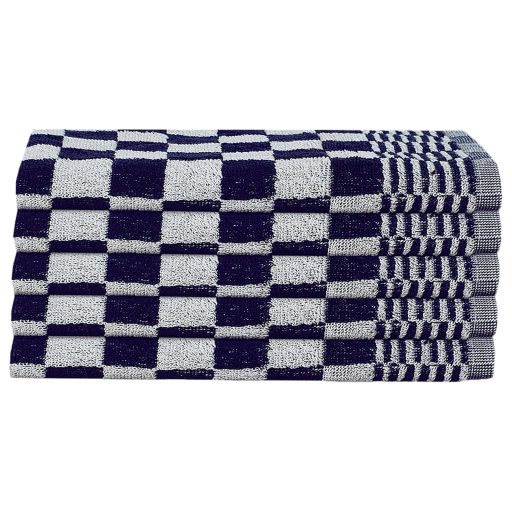 10-tlg. Handtuch-Set Blau und Weiß Baumwolle - Pazzar.ch