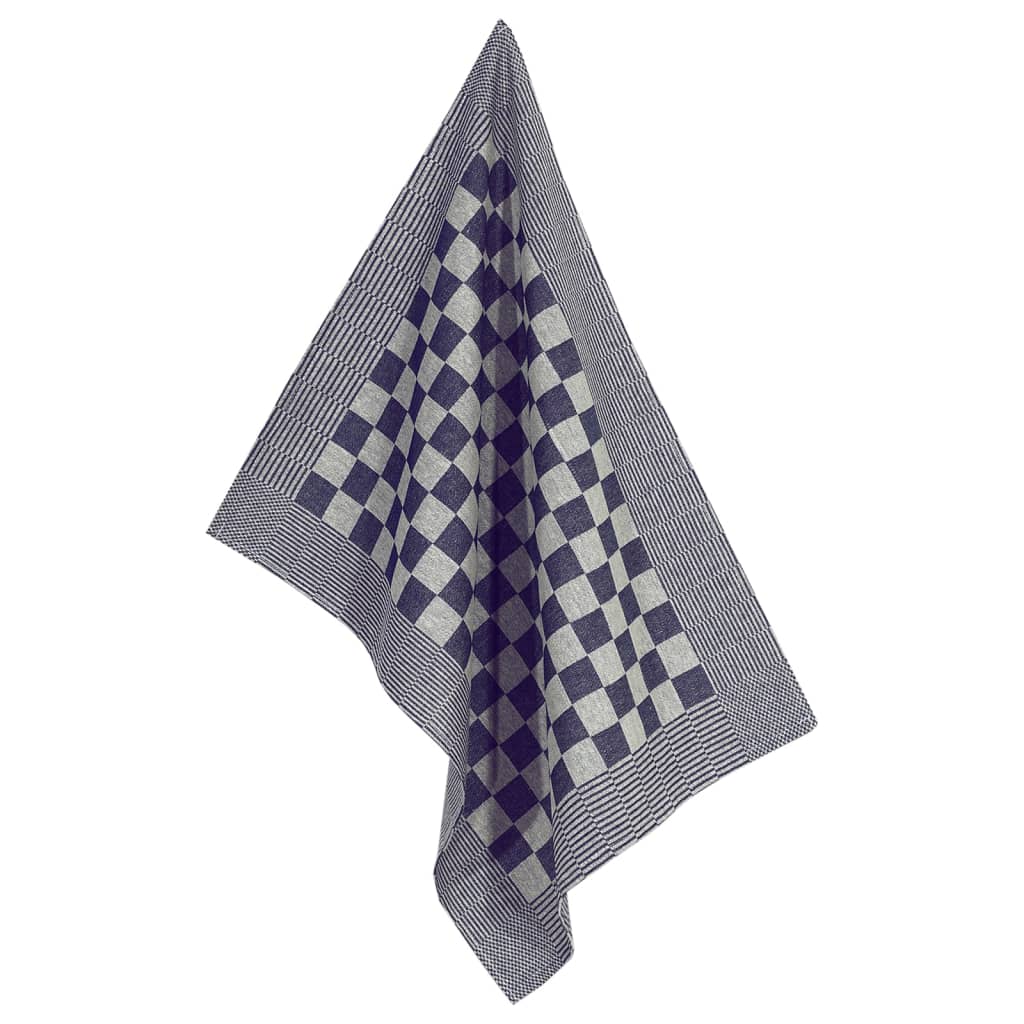 10-tlg. Handtuch-Set Blau und Weiß Baumwolle - Pazzar.ch