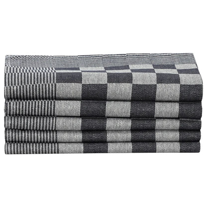 10-tlg. Handtuch-Set Schwarz und Weiß Baumwolle - Pazzar.ch