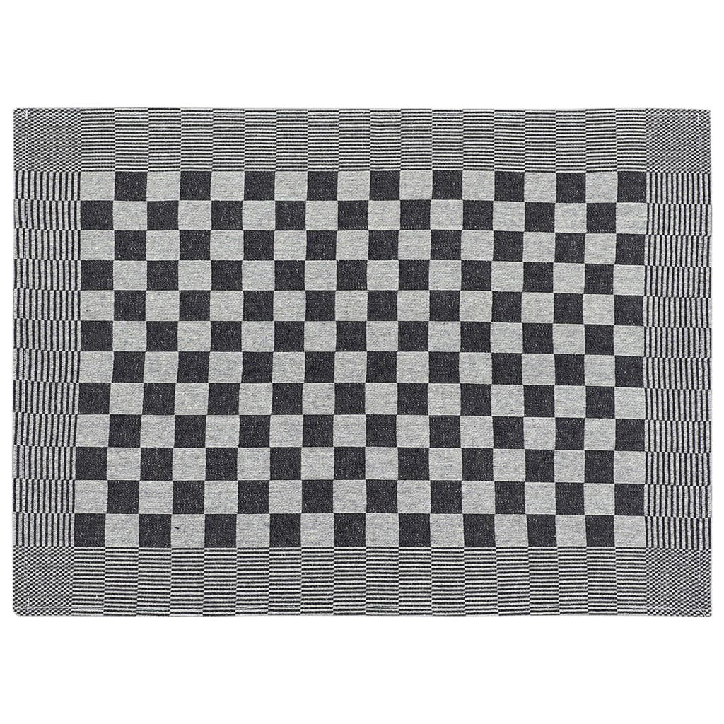 10-tlg. Handtuch-Set Schwarz und Weiß Baumwolle - Pazzar.ch