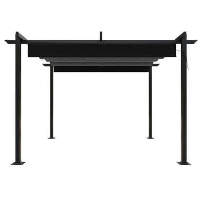 Pavillon mit Ausziehbarem Dach 3x3 m Anthrazit - Pazzar.ch