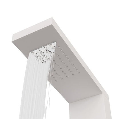 Duschpaneel-System Aluminium Weiß - Pazzar.ch