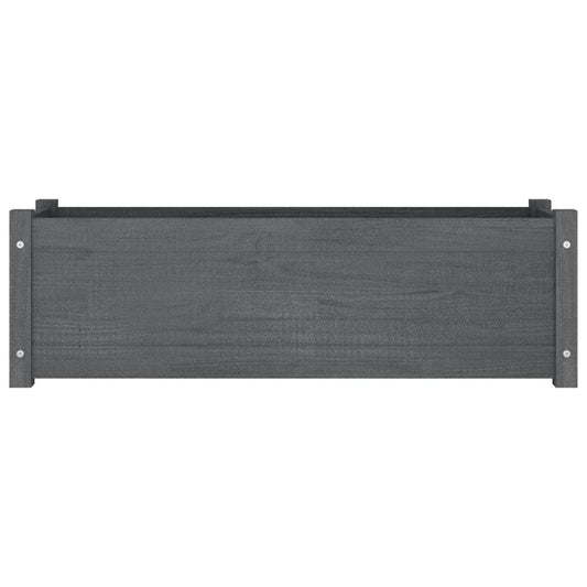 Pflanzkübel Grau 100x31x31 cm Massivholz Kiefer - Pazzar.ch