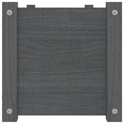 Pflanzkübel Grau 100x31x31 cm Massivholz Kiefer - Pazzar.ch