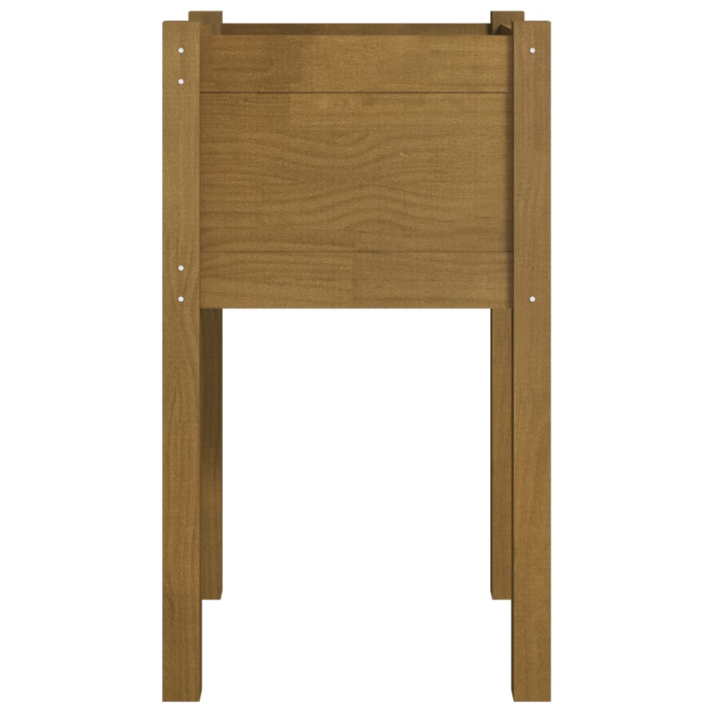 Pflanzkübel 2 Stk. Honigbraun 40x40x70 cm Massivholz Kiefer - Pazzar.ch