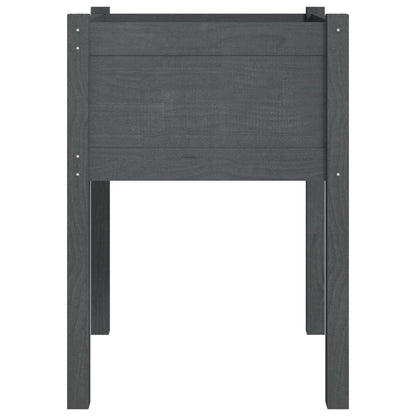 Pflanzkübel 2 Stk. Grau 50x50x70 cm Massivholz Kiefer - Pazzar.ch