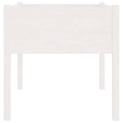 Pflanzkübel 2 Stk. Weiß 70x70x70 cm Massivholz Kiefer - Pazzar.ch