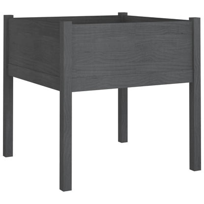Pflanzkübel 2 Stk. Grau 70x70x70 cm Massivholz Kiefer - Pazzar.ch