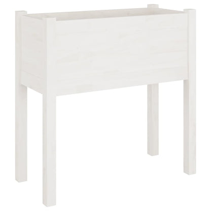 Pflanzkübel 2 Stk. Weiß 70x31x70 cm Massivholz Kiefer - Pazzar.ch