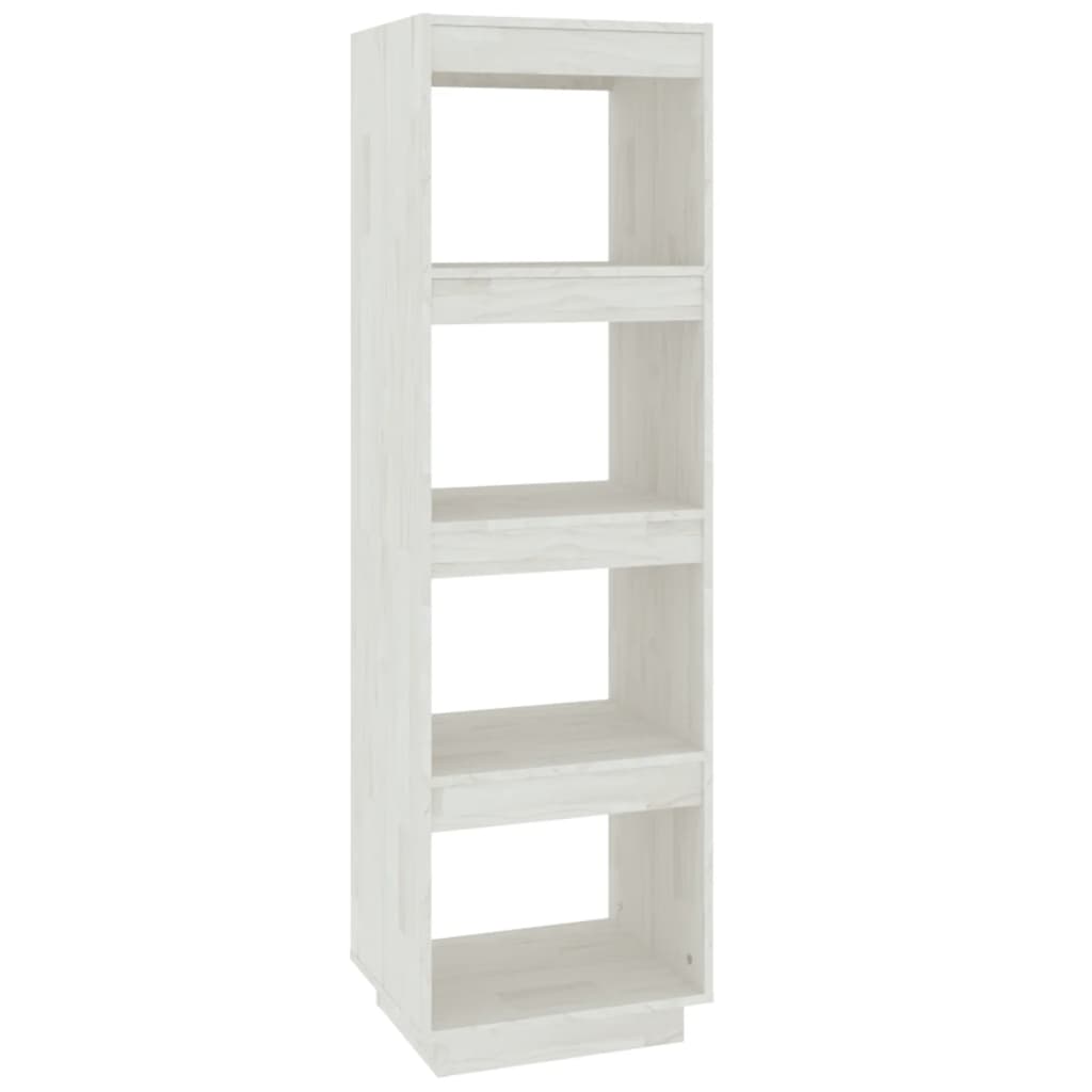 Bücherregal/Raumteiler Weiß 40x35x135 cm Massivholz Kiefer - Pazzar.ch